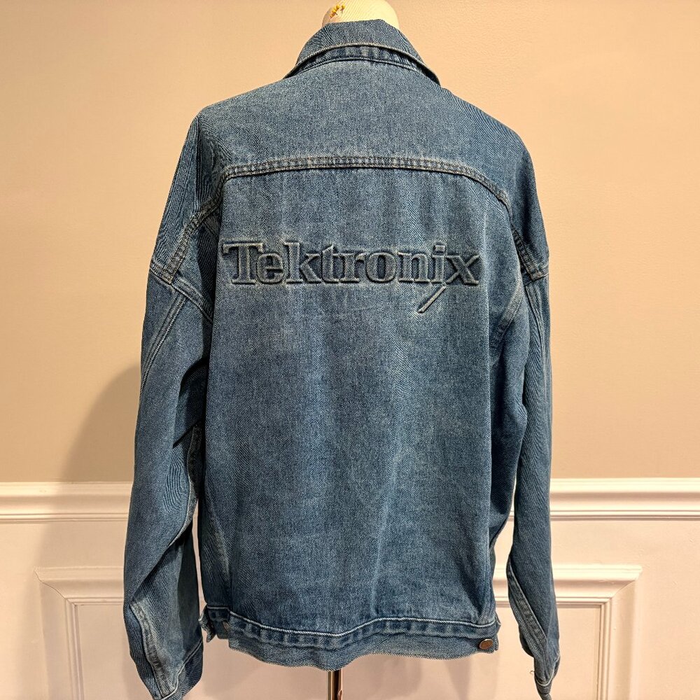 Vintage Unisex 80s Tektronix Denim Jacket